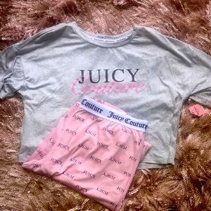 NEW.JUICY COUTURE  Two-Piece  PJ Set (Top and Pants Sleepwear). Size L